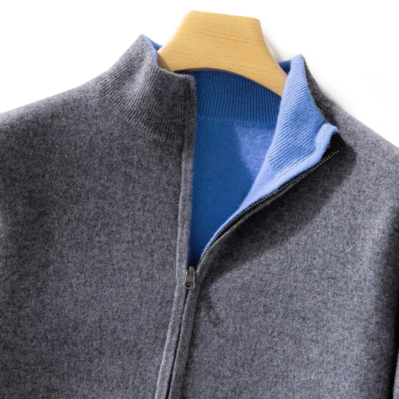 Men's Classic Merino Wool Sweater Crew Neck Regular Fit Everyday Layering