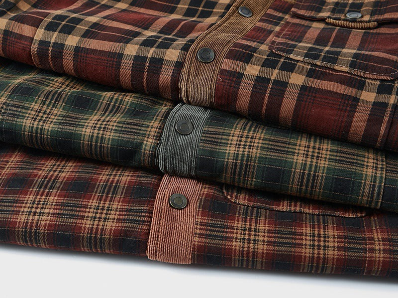 Men's Casual Button-Up Shirt Long Sleeve Collared Relaxed Fit Everyday Wear