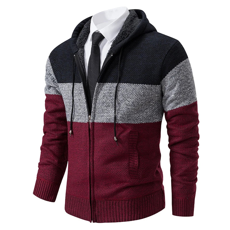 Men's Stylish Hooded Sweatshirt Zip-Up Casual Relaxed Fit Everyday Wear
