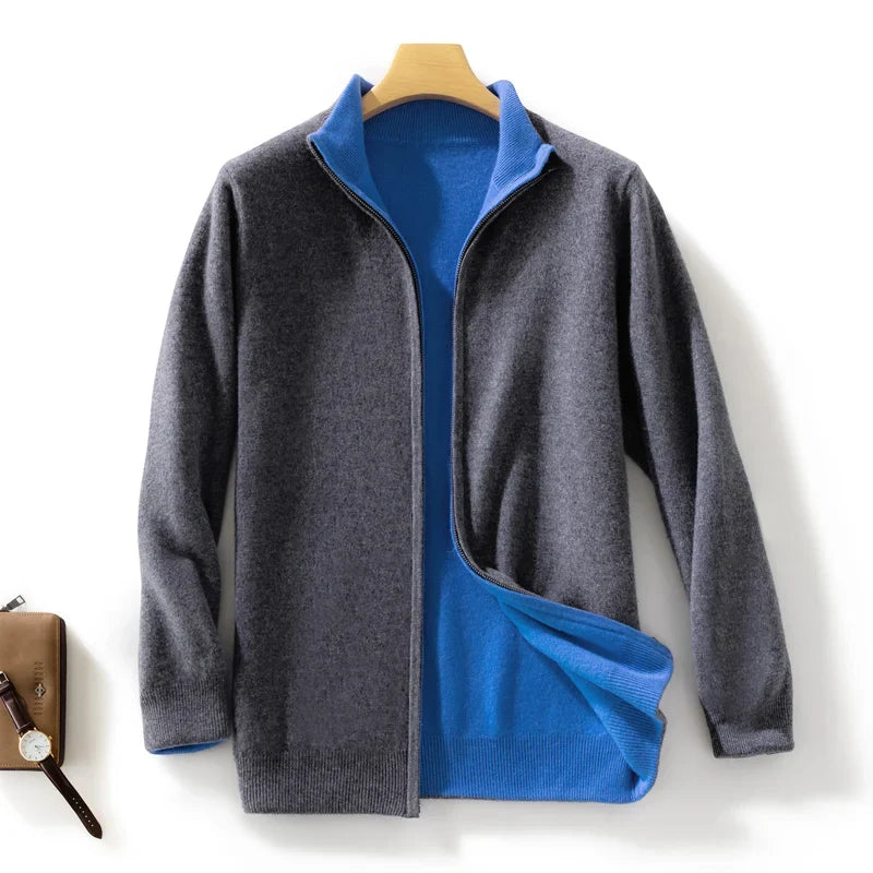 Men's Classic Merino Wool Sweater Crew Neck Regular Fit Everyday Layering