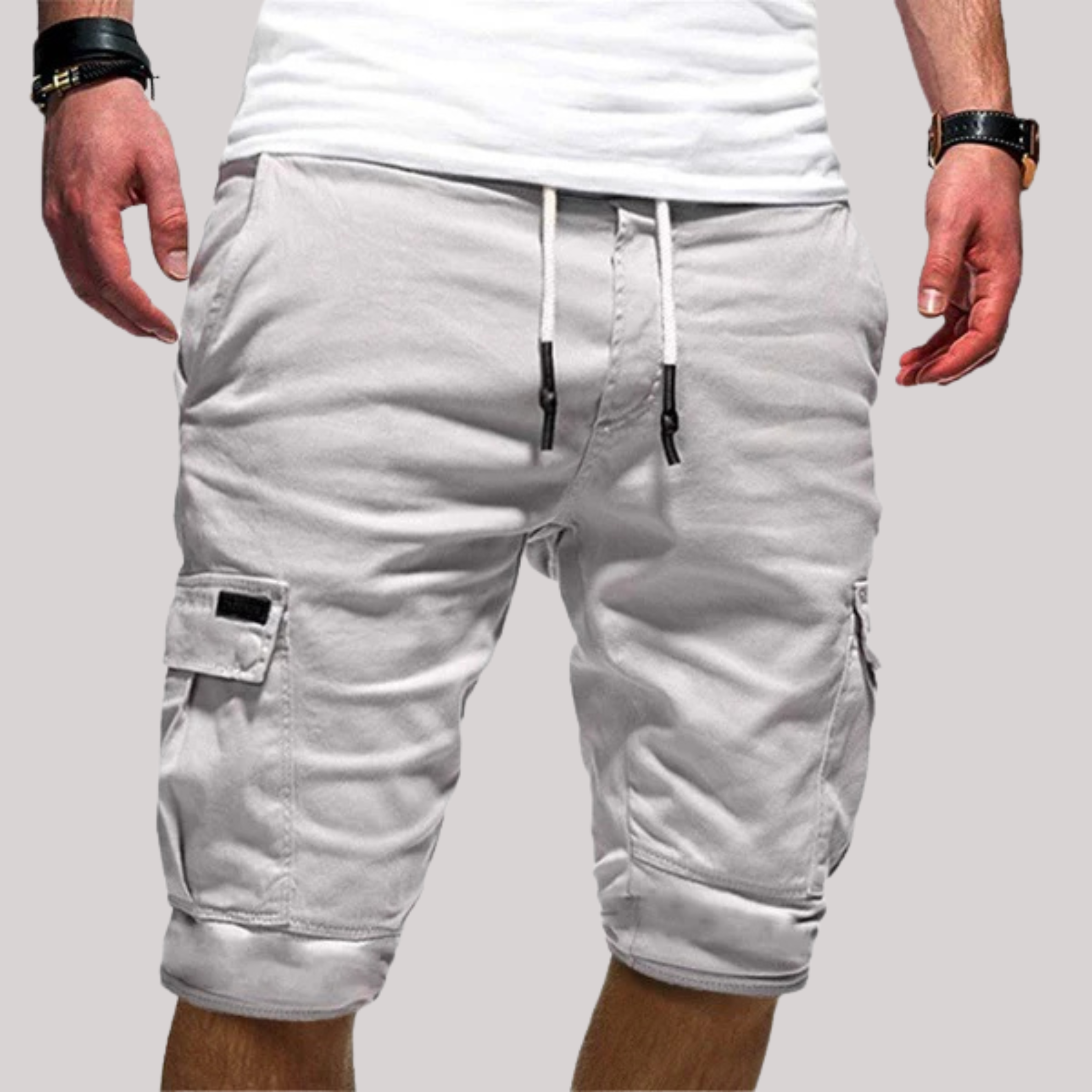 Men's Cargo Shorts Drawstring