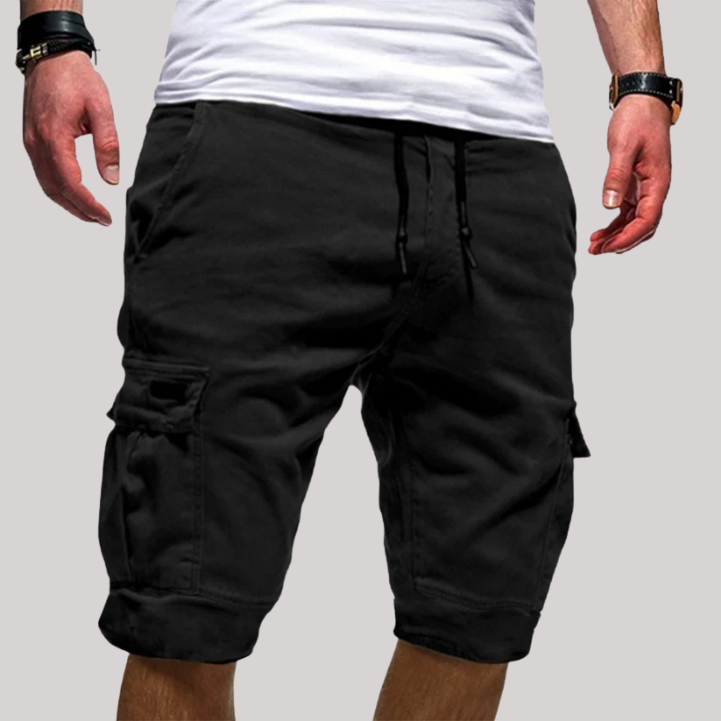Men's Cargo Shorts Drawstring