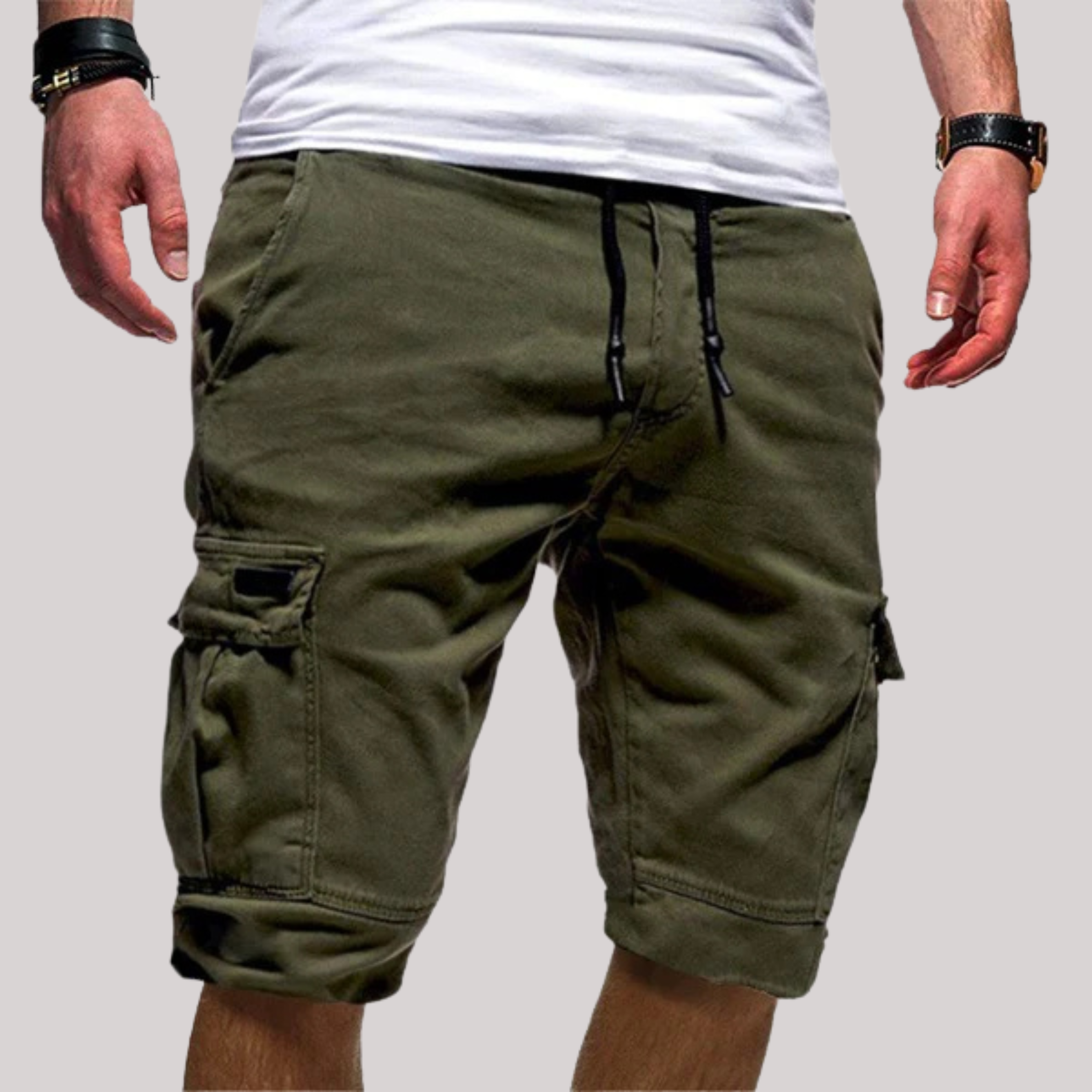 Men's Cargo Shorts Drawstring