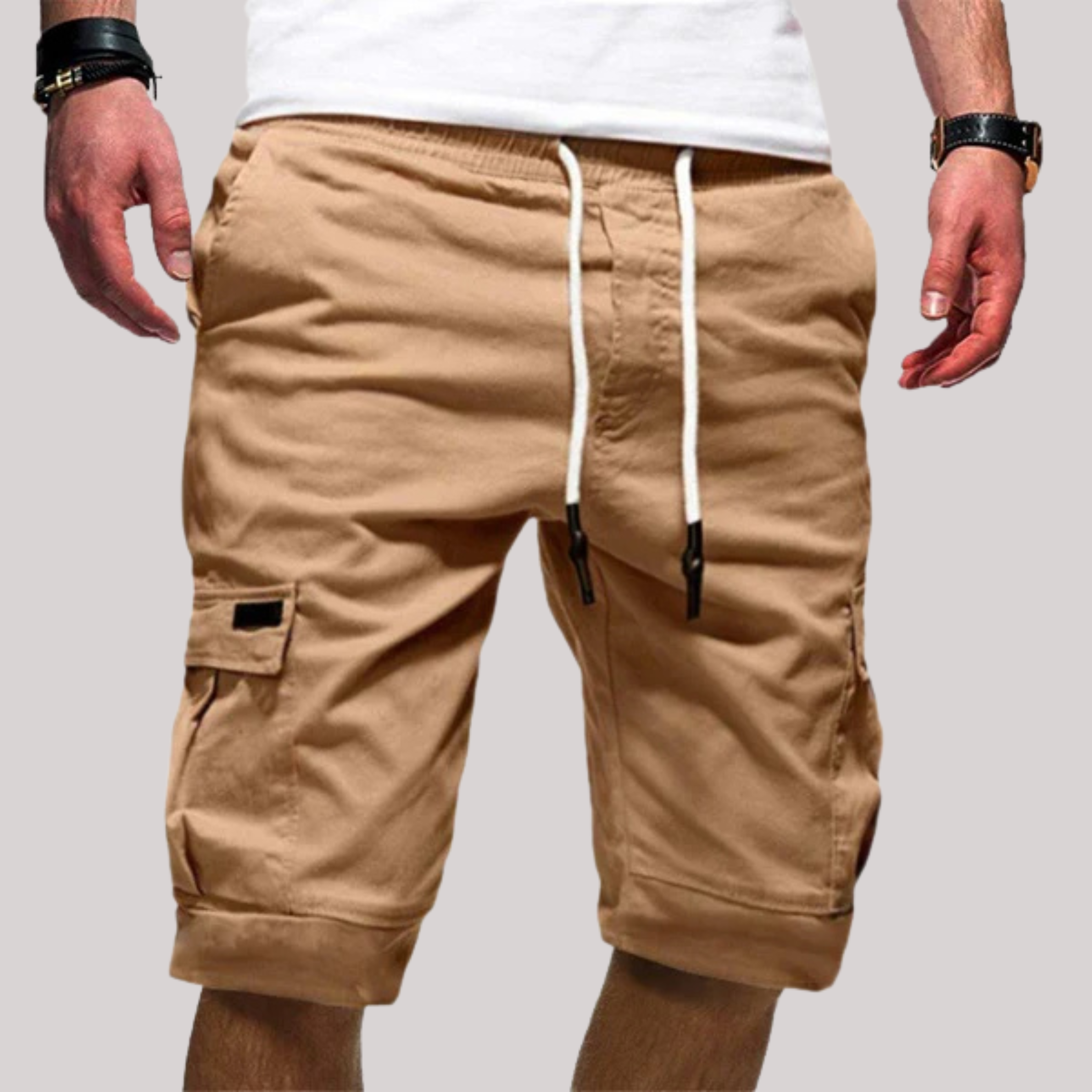 Men's Cargo Shorts Drawstring