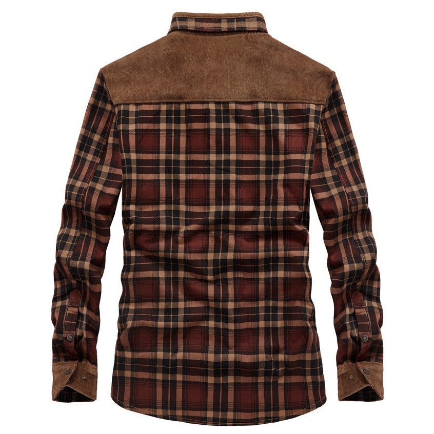 Men's Casual Button-Up Shirt Long Sleeve Collared Relaxed Fit Everyday Wear