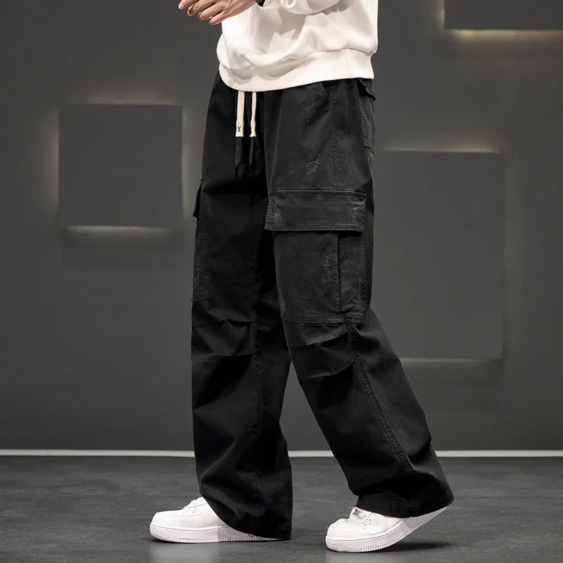 Men’s Casual Relaxed Fitted Cargo Trousers