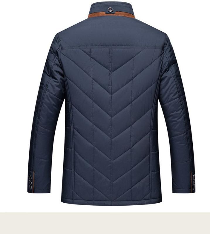 Men's Warm Coat Stylish Casual Fit Long Sleeve Zipper Closure Outdoor