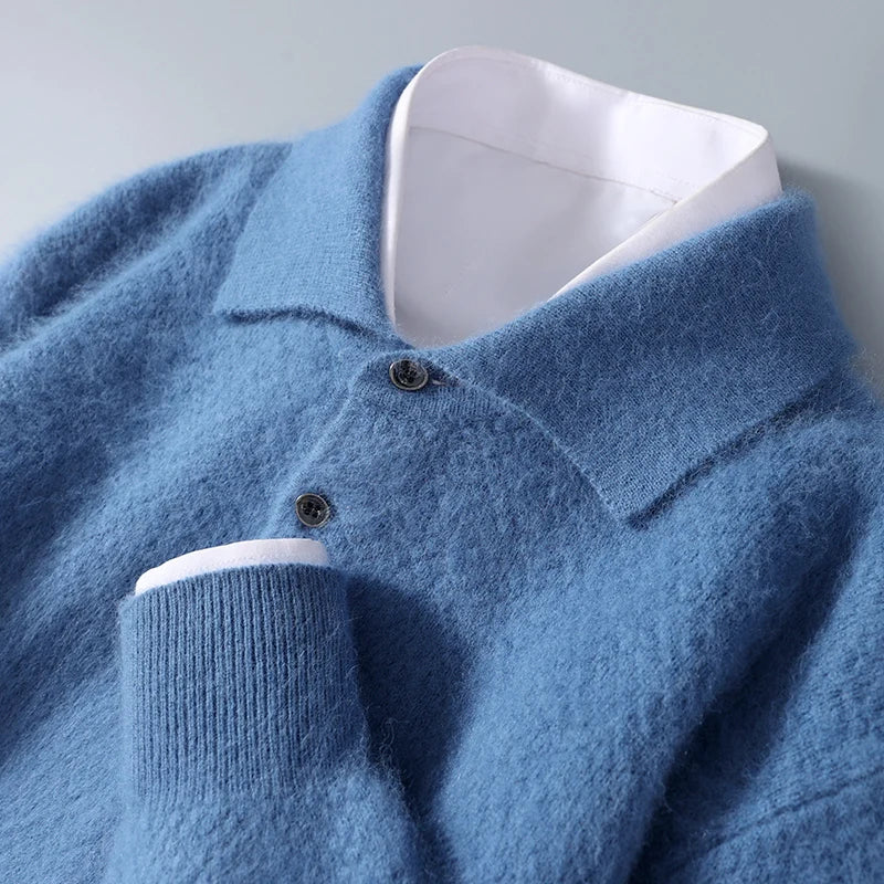 Men's Classic Cashmere Sweater Crew Neck Long Sleeve Timeless Everyday Wear