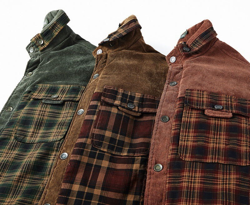 Men's Casual Button-Up Shirt Long Sleeve Collared Relaxed Fit Everyday Wear