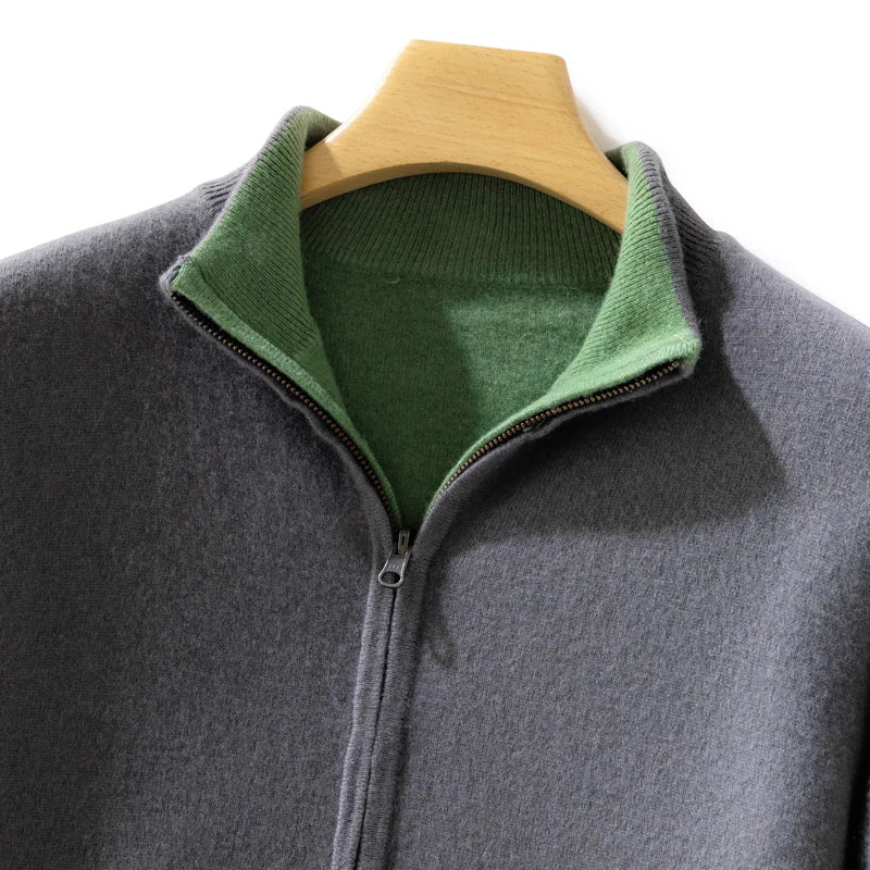 Men's Classic Merino Wool Sweater Crew Neck Regular Fit Everyday Layering