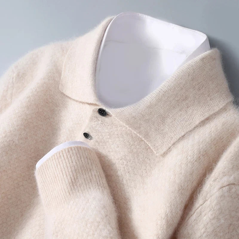 Men's Classic Cashmere Sweater Crew Neck Long Sleeve Timeless Everyday Wear
