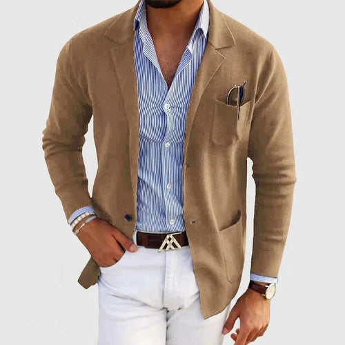 Men's Casual Blazer Notched Lapel Single-Breasted Slim Fit Tailored Smart-Casual Office Business Formal Everyday