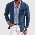 Men's Casual Blazer Notched Lapel Single-Breasted Slim Fit Tailored Smart-Casual Office Business Formal Everyday