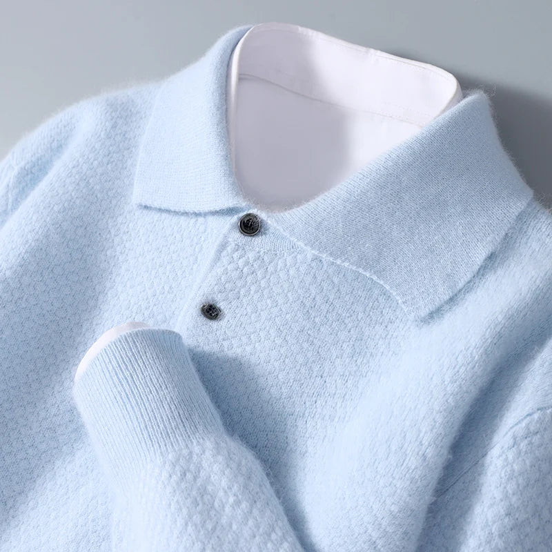 Men's Classic Cashmere Sweater Crew Neck Long Sleeve Timeless Everyday Wear