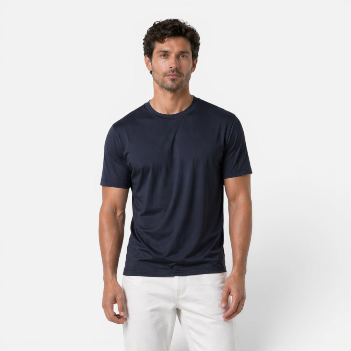 Men's Cool Touch T-Shirt Short-Sleeve Crew Neck Lightweight Breathable Casual Everyday Layering Sport Versatile Kai