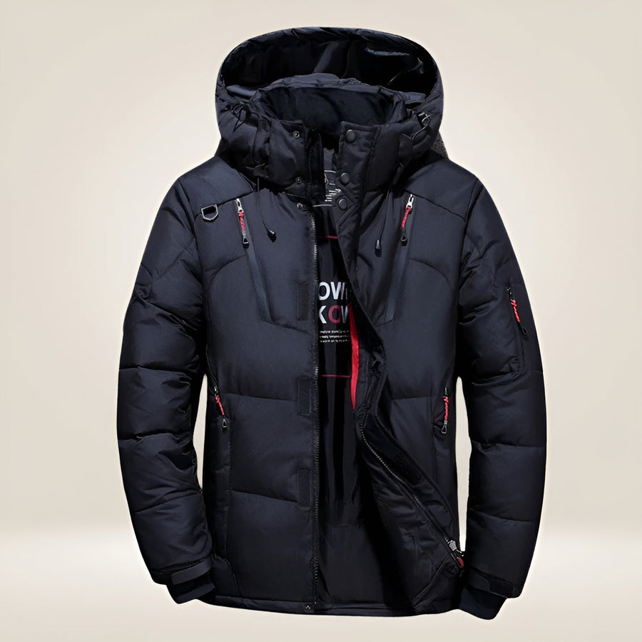 Men's Expedition Jacket Full-Zip Hooded Relaxed Fit Outdoor Adventure