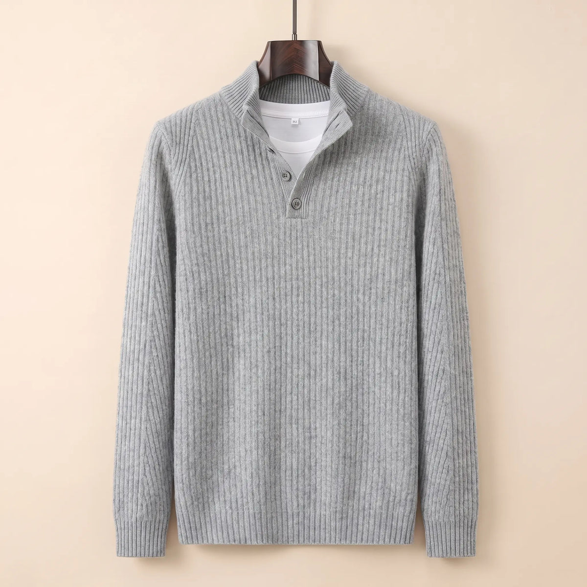 Men's Thick Knit Sweater Relaxed Fit Long Sleeve Crew Neck Casual Everyday