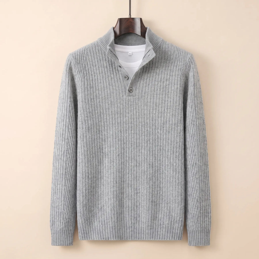 Men's Thick Knit Sweater Relaxed Fit Long Sleeve Crew Neck Casual Everyday