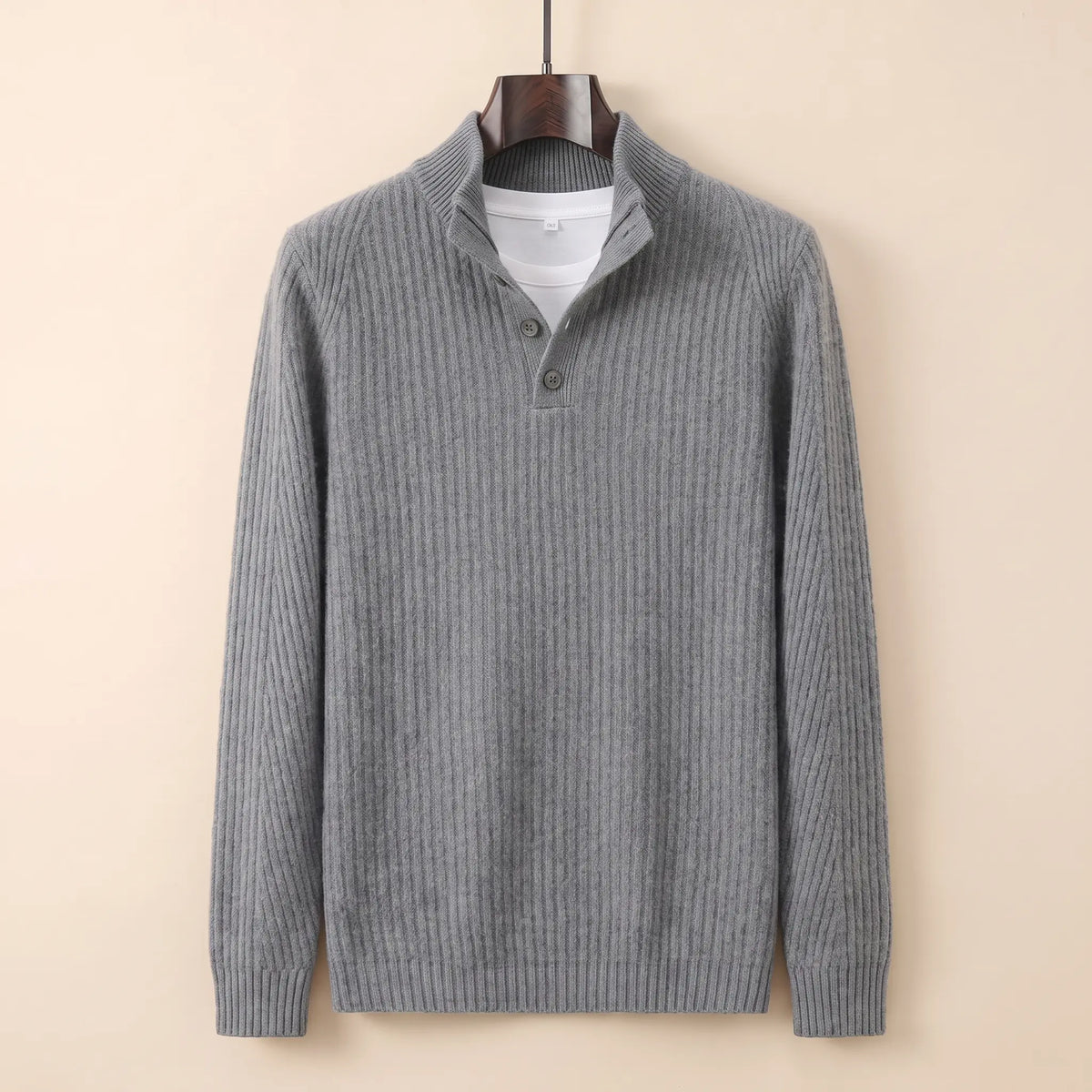 Men's Thick Knit Sweater Relaxed Fit Long Sleeve Crew Neck Casual Everyday