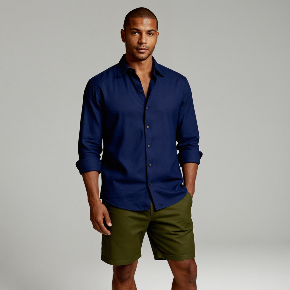 Men's Casual Long Sleeve Shirt | Vintage