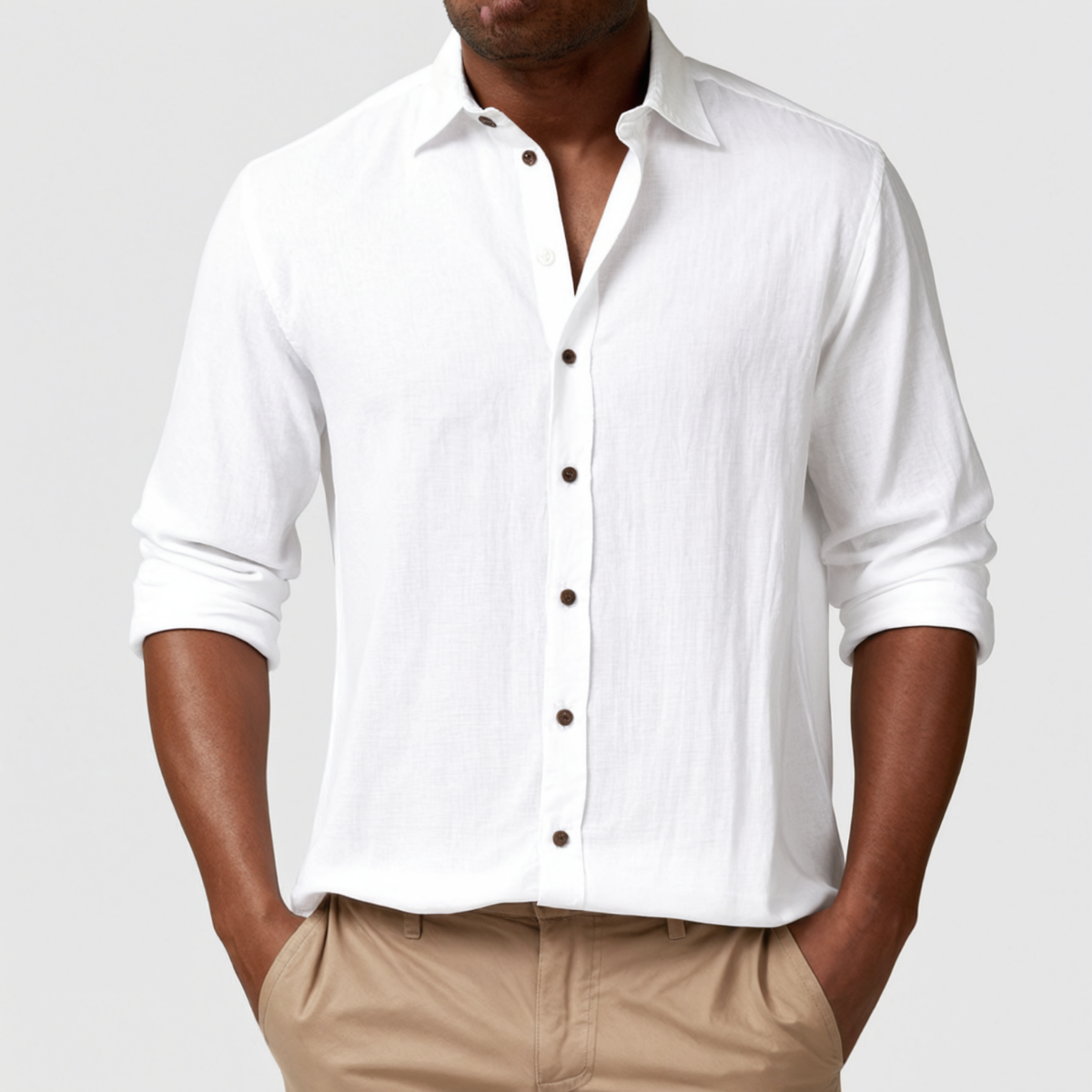 Men's Casual Long Sleeve Shirt | Vintage
