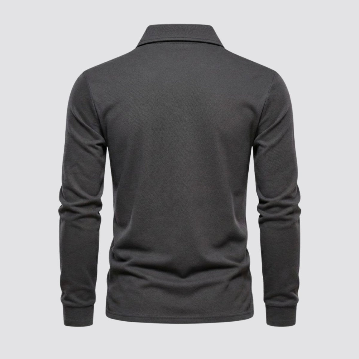 Men's Long Sleeve Polo Shirt Classic Fit Collared Casual Everyday Wear