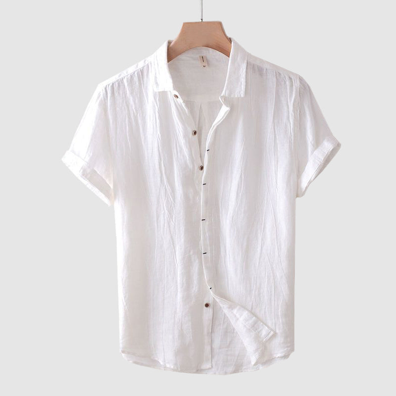 Men's Washed Linen Shirt