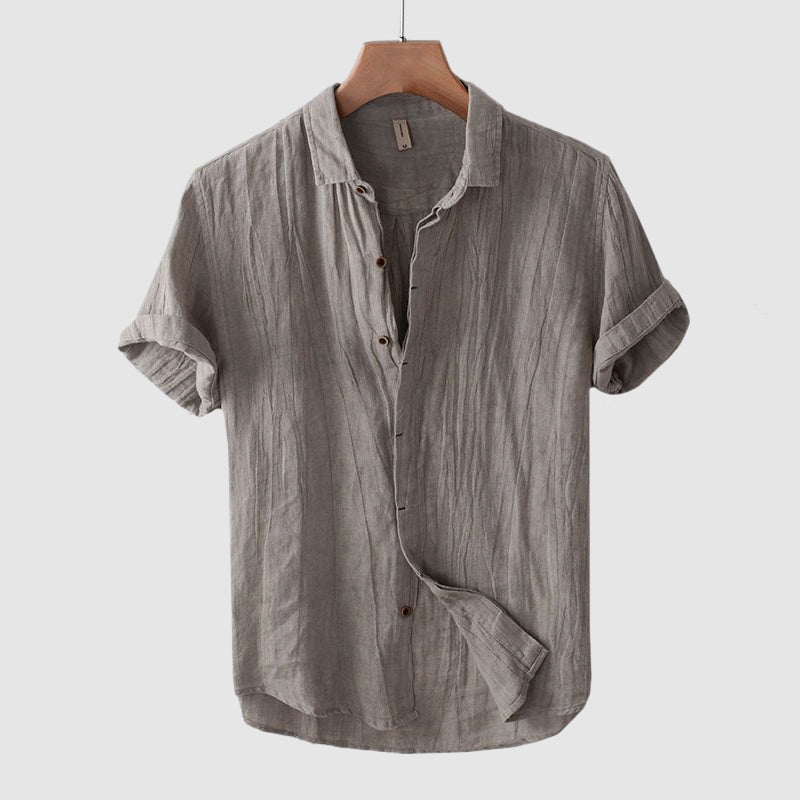 Men's Washed Linen Shirt