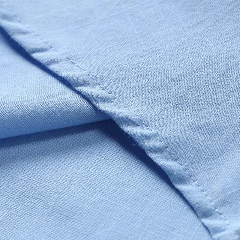 Men's Short Sleeve Linen Shirt