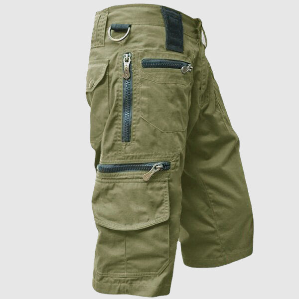 Men's Cargo Shorts Multi-Zip Utility Pockets