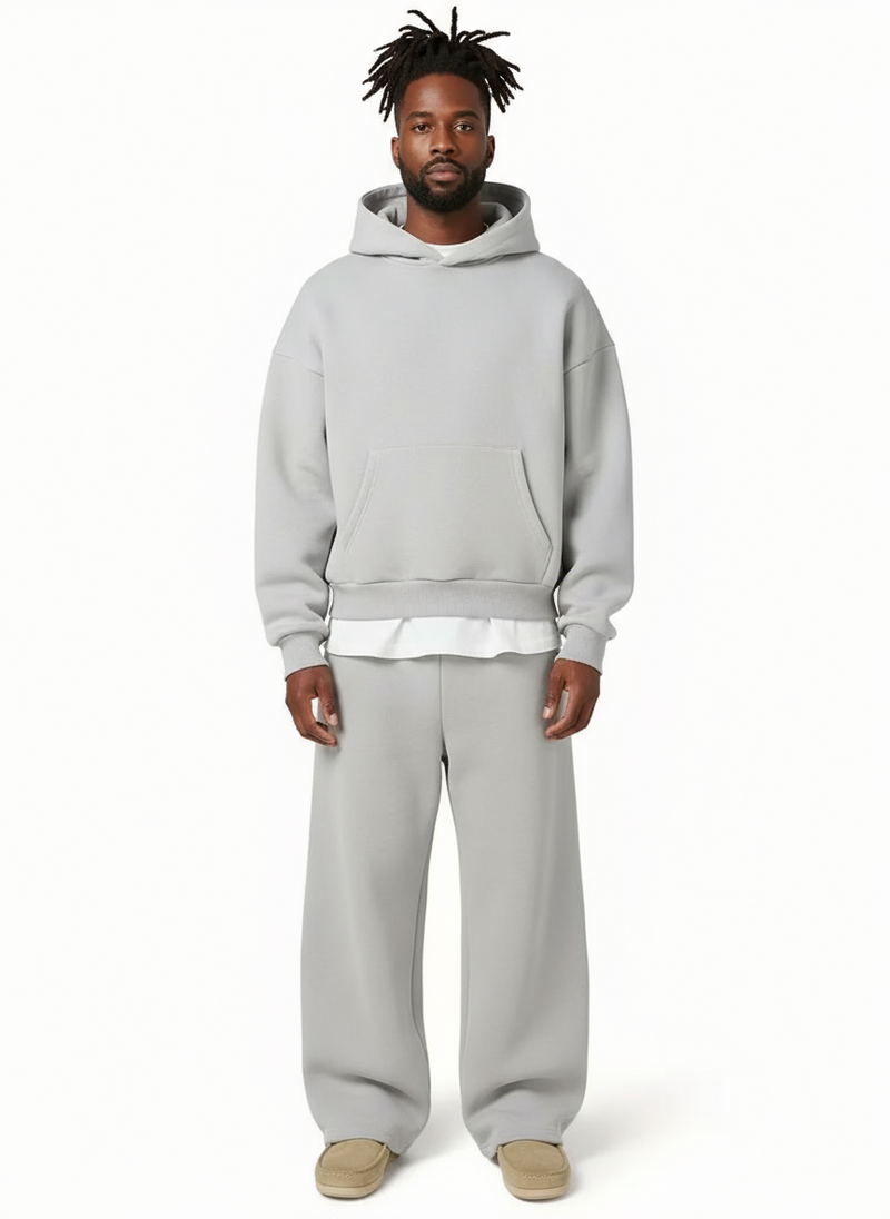 Men's Sports Suit Set Two-Piece Hoodie & Trousers Tracksuit Straight Fit Casual Sport Loungewear Everyday Slade