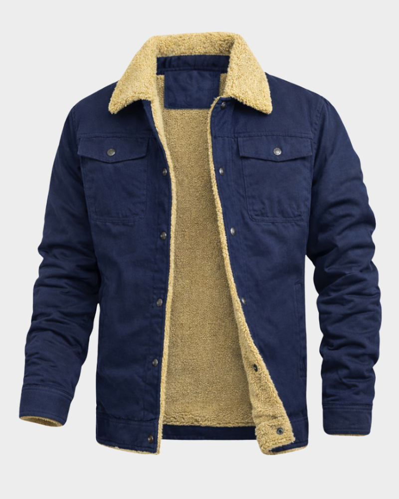 Men's Outdoor Jacket Full-Zip Adjustable Hood Versatile Travel