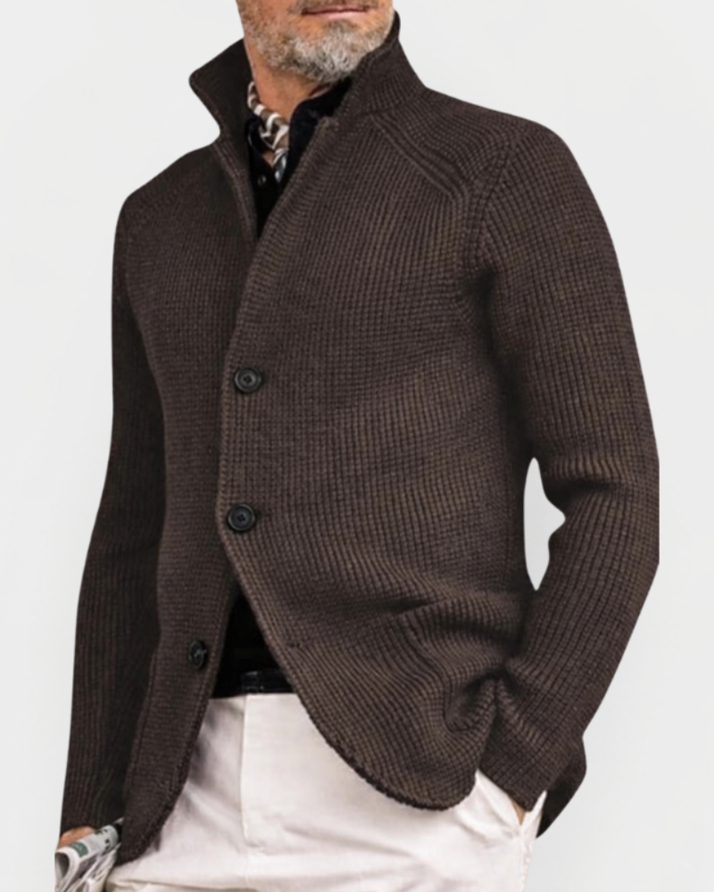 Men's Casual Overcoat Relaxed Fit Long Sleeve Lapel Closure Everyday Style