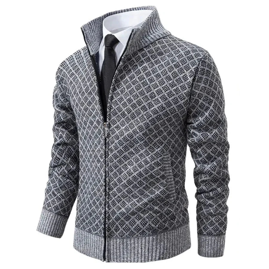 Men's Classic Hybrid Cardigan Long Sleeve Open Front Versatile Layering