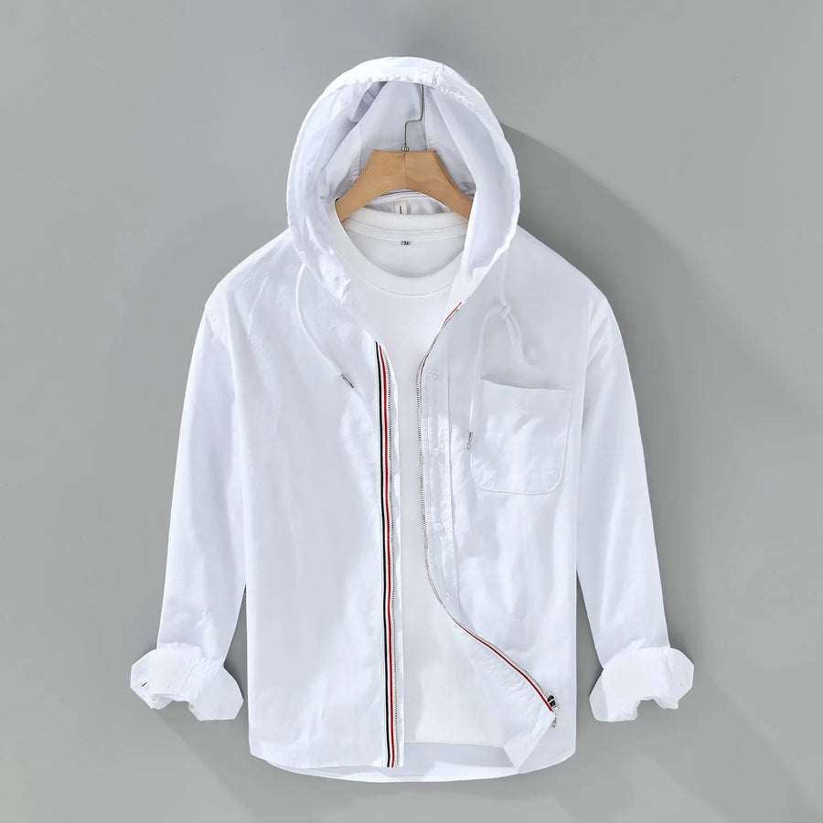 Men's Long-Sleeve Shirt Button-Up Collared Casual Smart-Casual Office Everyday Relaxed Fit Versatile Roland