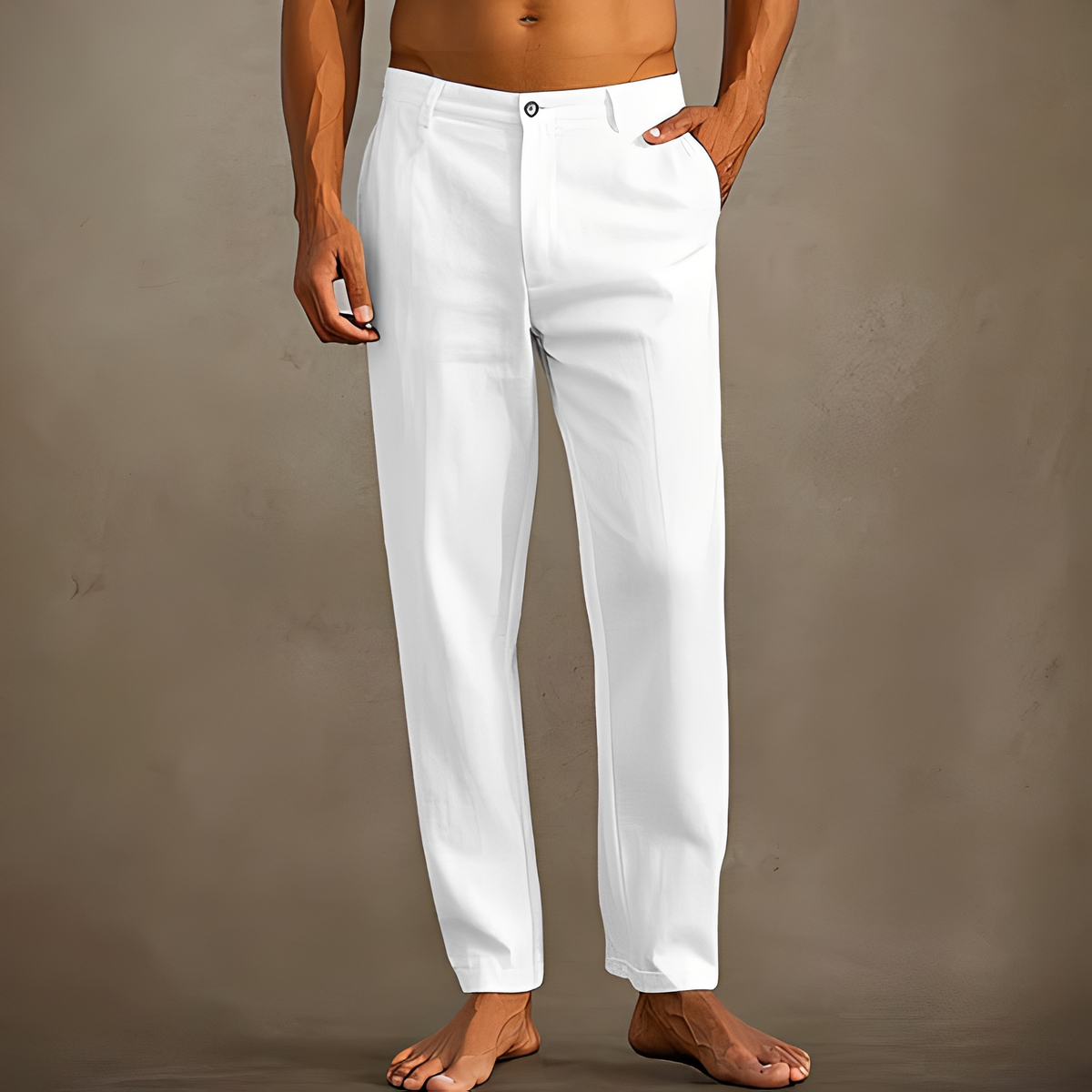 Men's Casual Summer Trousers Relaxed Fit Everyday Wear