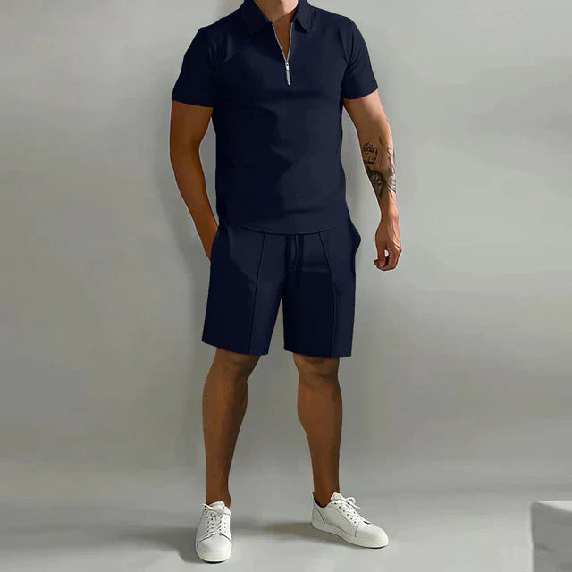 Men's Polo and Shorts Set