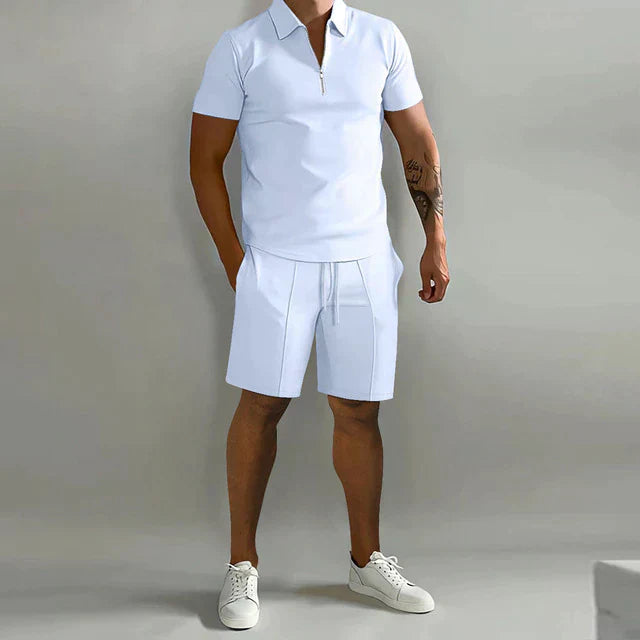 Men's Polo and Shorts Set