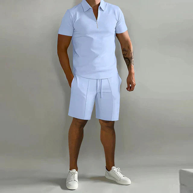 Men's Polo and Shorts Set