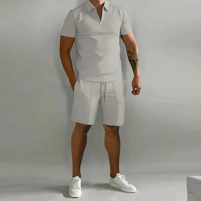 Men's Polo and Shorts Set
