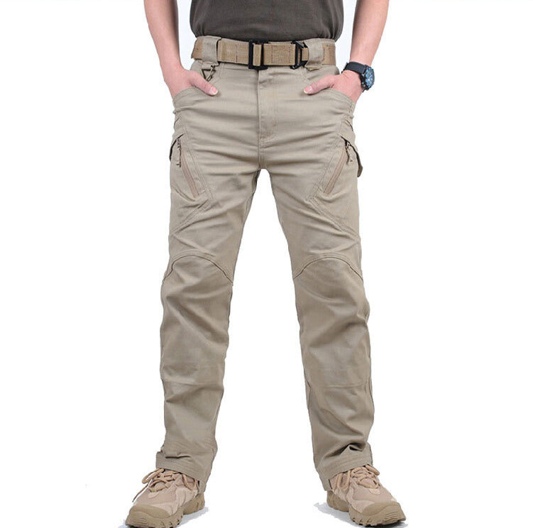 Men's Cargo Trousers Relaxed Fit Utility Pockets Versatile Everyday Wear