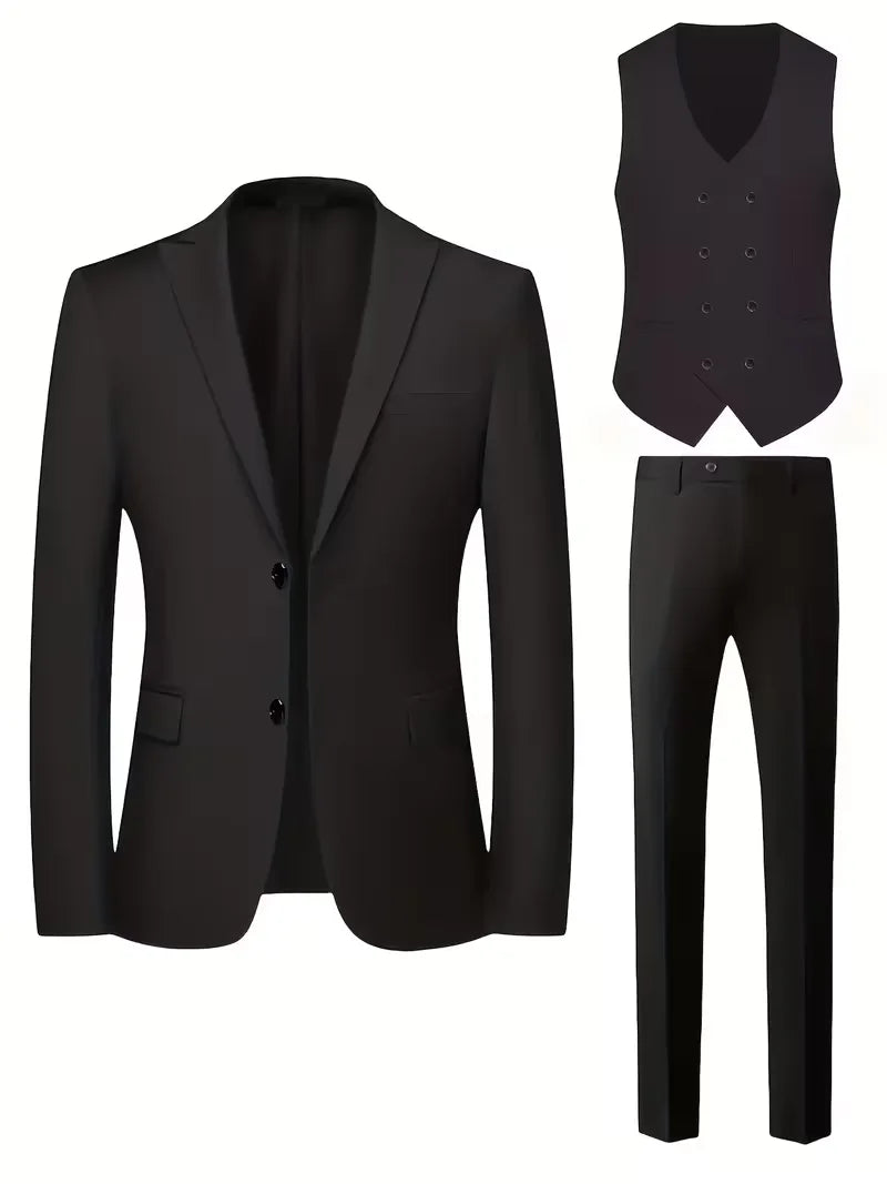 Men's Stylish Slim Fit Suit Set | Double-Breasted