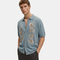 Men's Knit Polo Cardigan