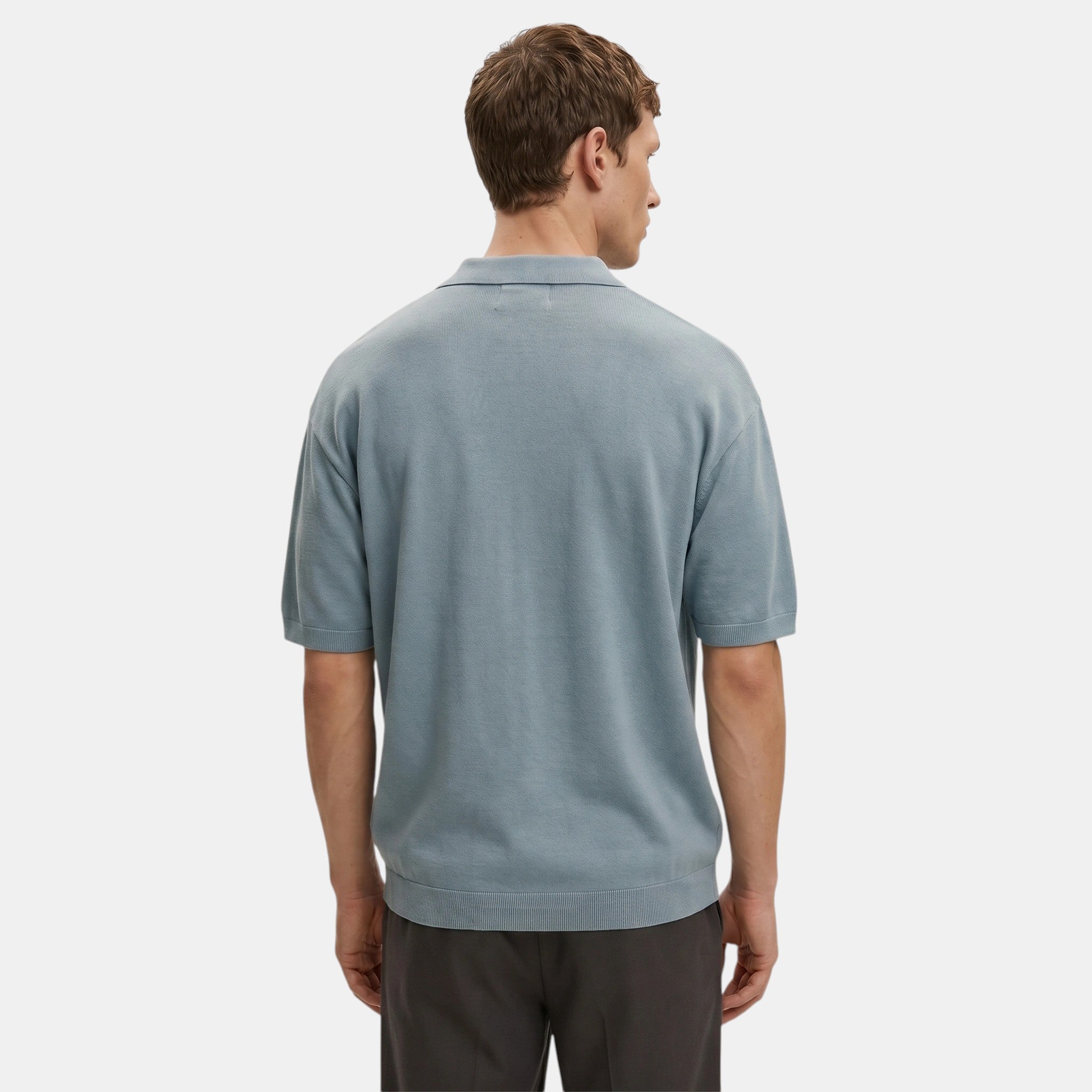 Men's Knit Polo Cardigan
