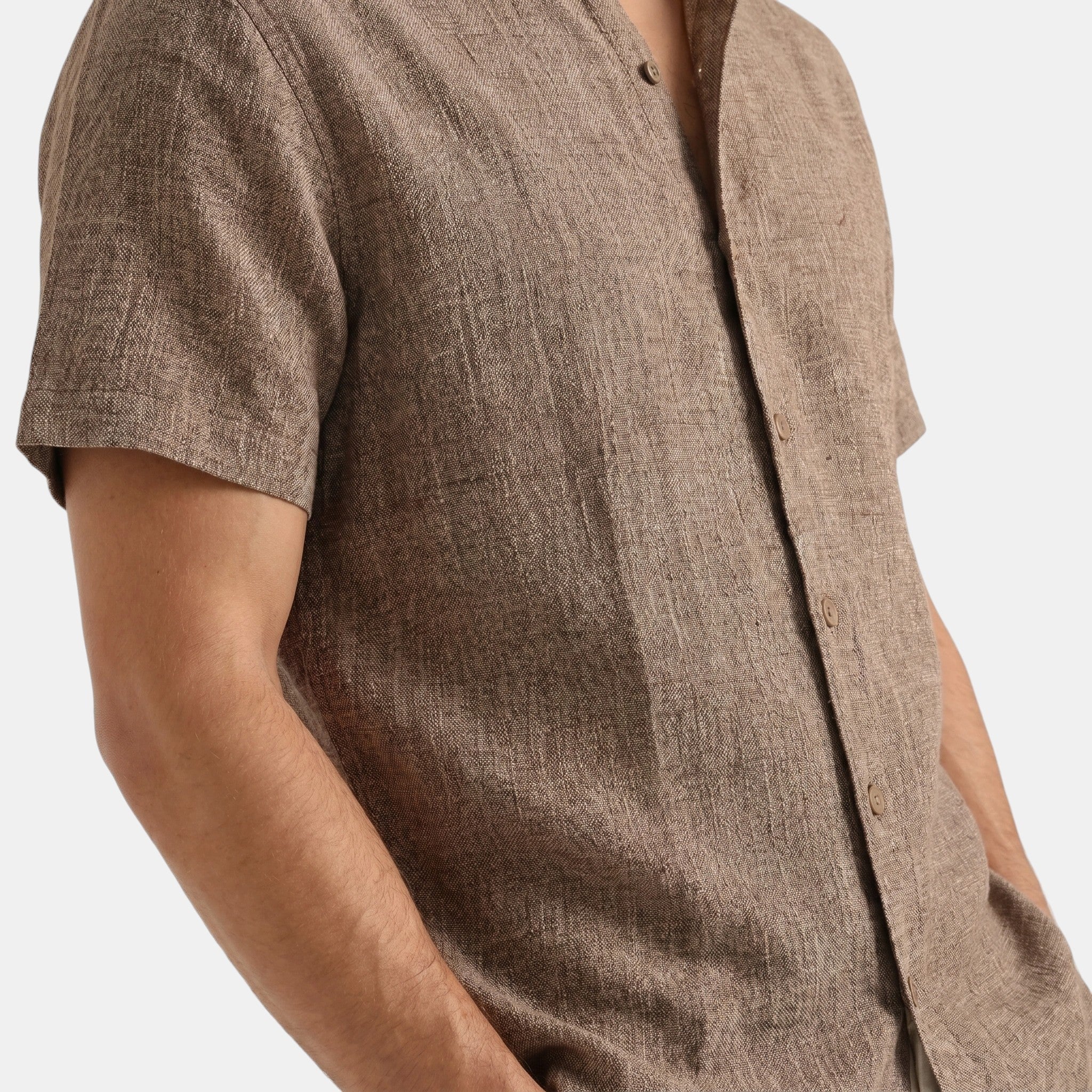 Men's Collar Shirt and Trousers Set