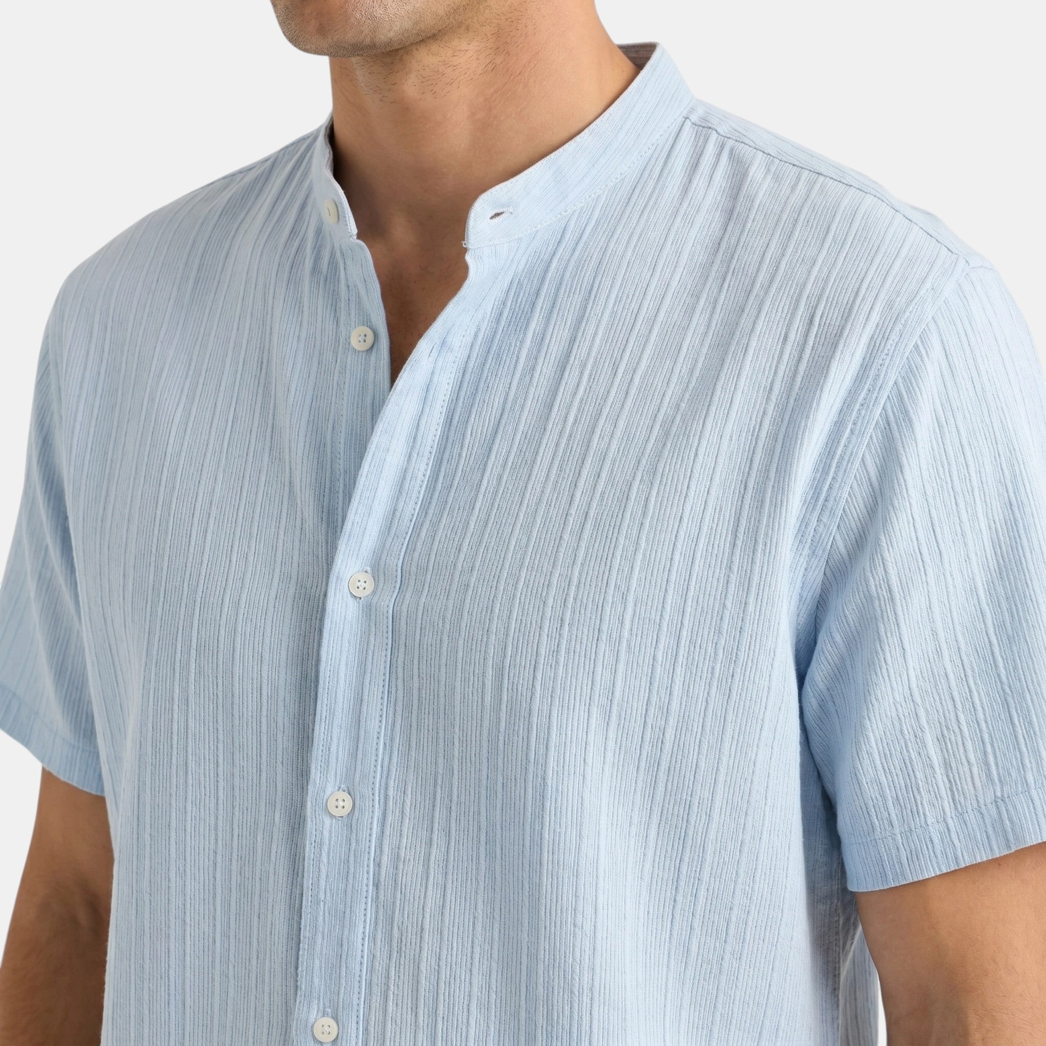 Men's Collar Shirt and Trousers Set