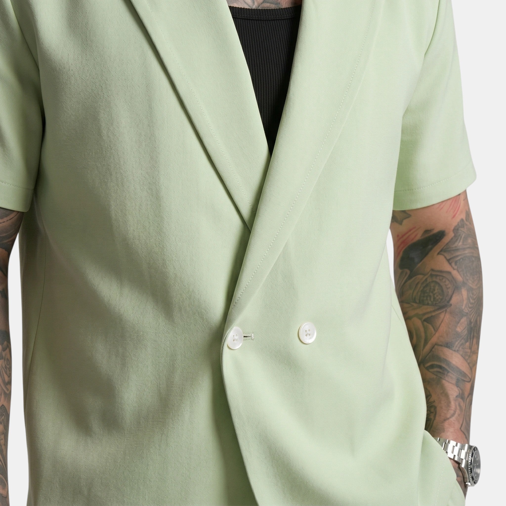 Men's Short Sleeve Shirt and Trousers Set
