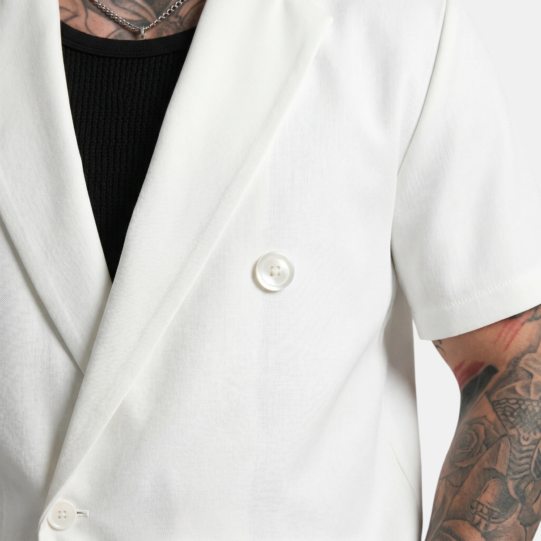 Men's Short Sleeve Shirt and Trousers Set