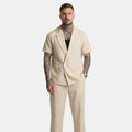 Men's Short Sleeve Shirt and Trousers Set