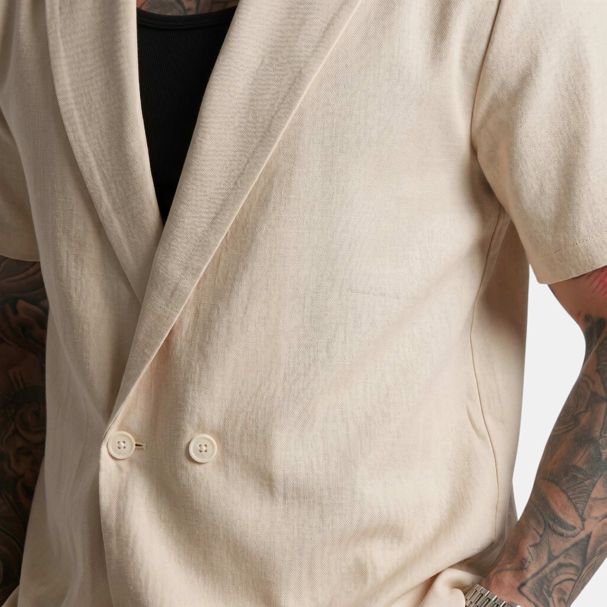 Men's Short Sleeve Shirt and Trousers Set
